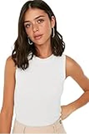Trendyol Dames slim fit basic ronde hals tricot blouse, , S