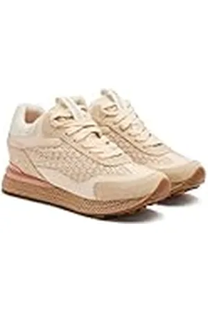 Gioseppo Leren schoenen met sleehak, Rafia Harding, , 41 EU