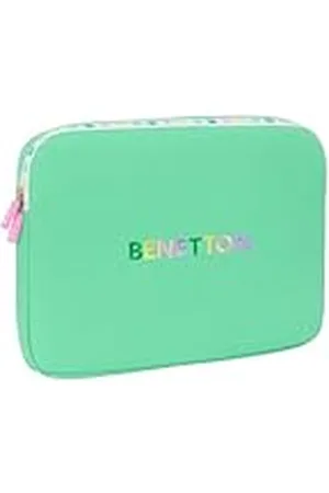 Safta Benetton Mint Laptoptas, 39,6 cm (15,6 inch), rugzak, ideaal voor kinderen van verschillende leeftijden, comfortabel en veelzijdig, kwaliteit en duurzaamheid, 39,5 x 3,5 x 27,5 cm, mintgroen