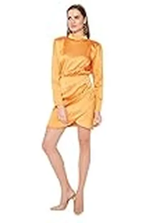 Trendyol Dames Mini Wrapover Regular Geweven Avondjurk, , 60