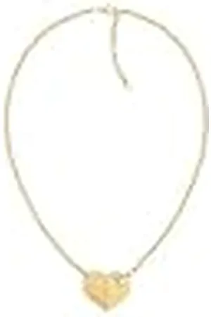 Tommy Hilfiger Sieraden Dames Ketting Ketting in Geel met een Hart Hanger - 2780927, Eén maat, Roestvrij staal, Geen edelsteen
