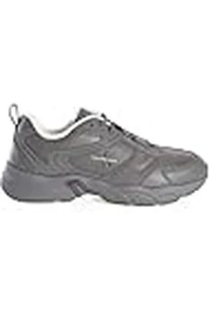 Calvin Klein Jeans Heren Retro Tennis Low LACE AUTH SNK YM0YM01103 Sneakers, Grijs (Charcoal Grey), 10.5 UK, , 43 EU