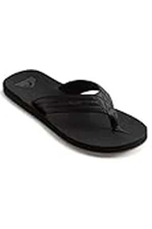 Quiksilver Carver Nubuck-sandalen voor heren, teensandalen, zwart (effen zwart Sbkm), 44 EU