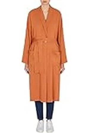 Armani Exchange Dames Single Breasted Met Riem, Verstelbare Mouwen Trench Coat, , XL