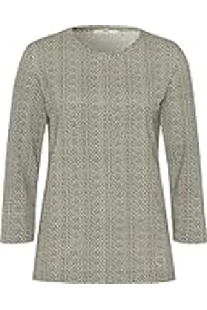 Brax Damesstijl Carina Cotton Modal Minimal Print Shirt, , 38