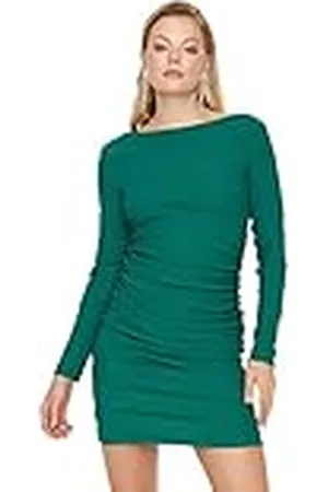 Trendyol Dames oudejaarsavond Glam Mini Bodycon Regular Geweven Jurk, , 66