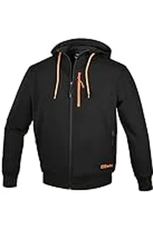 Beta Studios 7665N werksweatshirt met lange ritssluiting en capuchon voor heren of uniseks, sweatshirt met meerdere zakken, bestaande uit 60% katoen, 40% polyester, 280 g, met vaste capuchon met ronde koorden