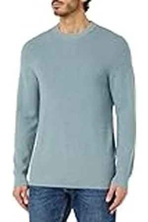 TOM TAILOR Cosy Basic gebreide trui met ronde hals voor heren, , M