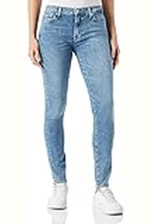 7 for all Mankind Dames Hw Skinny Slim Illusion Jeans, , 23