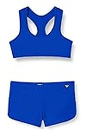 Haute Pression Tweedelig badpak voor meisjes, Blauw Electric, 152