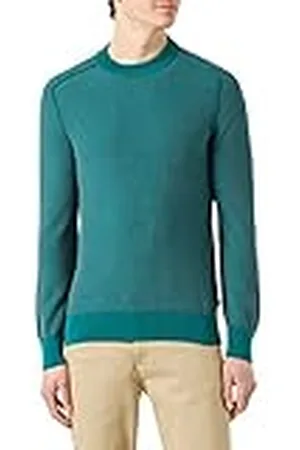 HUGO BOSS Heren Knitwear Knitted_Sweater, Open Green, XL