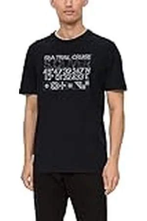 QS by s.Oliver Heren T-shirt korte mouw Black S, , S