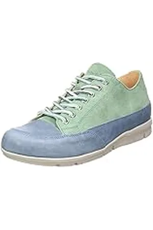 Think! Heren King_3-000515 chroomvrij gelooid duurzaam vervangbaar voetbed veterhalfschoenen, 7020 VerdOLINO/Combi, 45 EU, , 45 EU