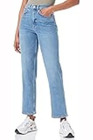 SELECTED Bestseller a/s SLFMARIE HW Straight MID U NOOS Jeans, Medium Blue Denim, 31/32