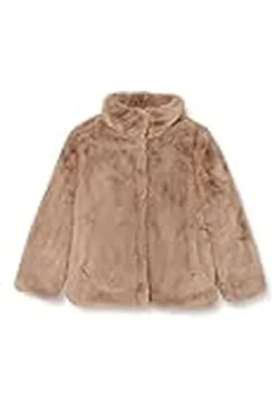 NAME IT Nmfmalsi Faux Fur Jacket Pb Camp Teddyjas voor meisjes, , 80 cm