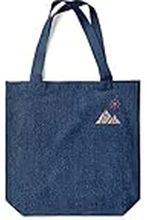 Green Fish Denim-draagtas, bedrukt, boodschappentas, machinewasbaar, opvouwbaar, handtas van jeans met handgrepen, 38 x 42 cm, , Eén maat, modern