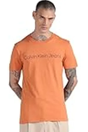Calvin Klein Jeans Mannen Institutionele Logo Slim Tee S/S T-shirts, , XXL