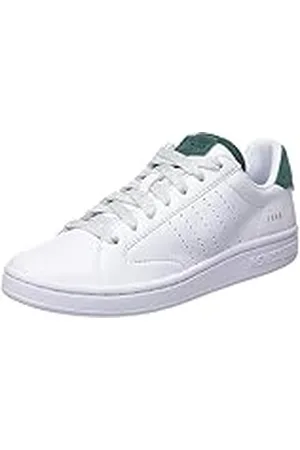 K-Swiss Lozan Klub LTH sneakers voor dames, wit/wit/wit/posygreenSde, 41 EU, , 41 EU