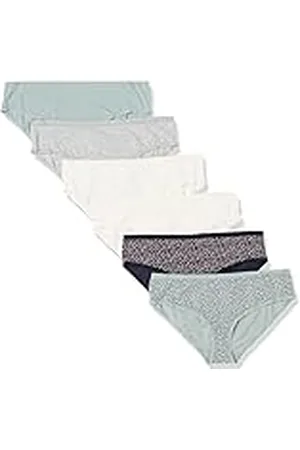Amazon Dames katoenen hipster ondergoed (verkrijgbaar in grote maten), pak van 6, veelkleurig/dierenprint/Ditsy bloemen/Heather, 5X