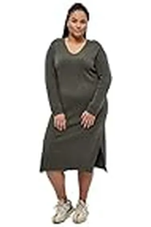 Peppercorn Dames Rosalia jurk Curve 2, Beluga Green, 20