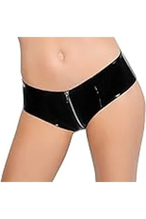 Black Level Vinyl broek met ritssluiting XL Tanga, , dames, , XL
