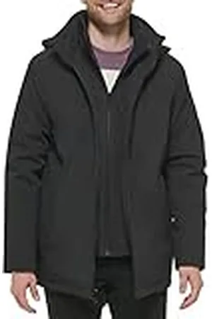 Calvin Klein Rip Stop jas met capuchon voor heren met fleece binnenkleding, , M