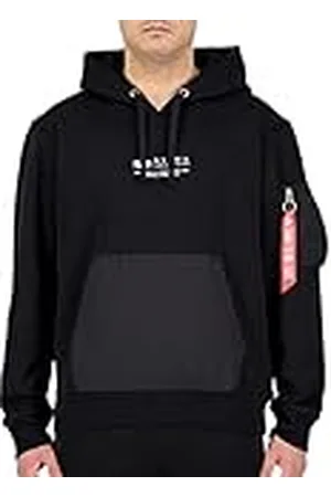 Alpha Industries Nylon Pocket Hoody Sweat met capuchon voor heren Black