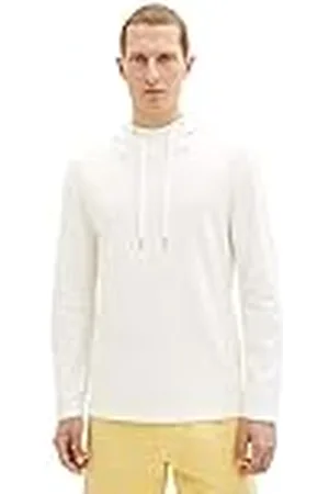 TOM TAILOR Heren 1036352 Longsleeve T-shirt, 10332-Off White, XXL, , XXL