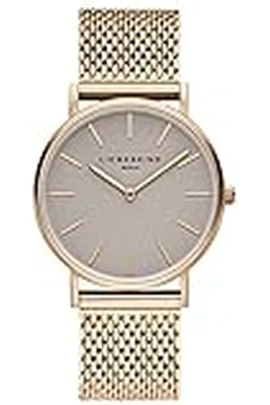 liebeskind Dameshorloge, analoog kwartshorloge met roestvrij stalen band, , 34 mm, modern