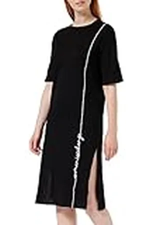Armani Exchange Dames katoen midi T-shirt casual jurk, , XS