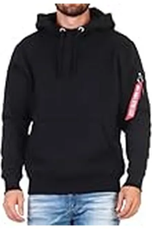 Alpha Industries EMB Hoody Sweat met capuchon voor heren Black