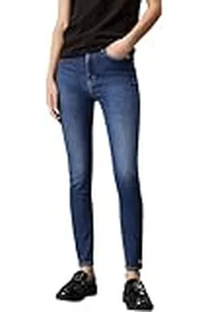 Calvin Klein Jeans Dames HIGH Rise Super Skinny Enkel J20J224037, Skinny, Denim, 28W, , 28W