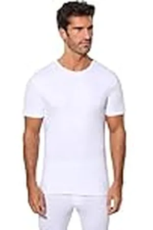 Abanderado Thermo-T-shirt voor heren, van katoen, voor de winter, rond. - wit - Large