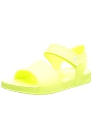 FitFlop Iqushion Kids Eergonomic Back Strap Sandaal, Electric Yellow, 32 EU, , 32 EU