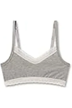 Sanetta Meisjesbustier | Comfortabele en comfortabele katoenen bustier voor meisjes Ondergoed met verstelbare bandjes en kanten details | Meisjes Bustier, , 140 cm