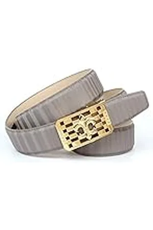 Anthoni Crown Leren riem voor dames, Grau, 85