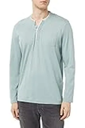 TOM TAILOR Serafino Longsleeve voor heren, met borstzak, , L