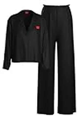 HUGO BOSS Dames ELLE_Long Set, Zwart 1, S, , S