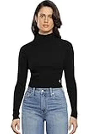 Calvin Klein Jeans Dames Easy Cropped Truien Truien, ., XL