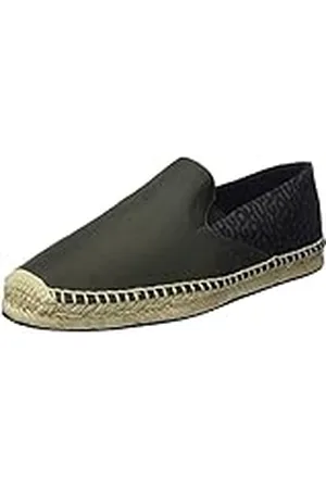HUGO BOSS Sannes Slon Espadrilles voor heren, met jute zool en logo-prints, maat, , 39 EU