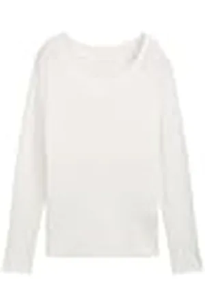 TOM TAILOR T-shirt met lange mouwen voor dames, , XXL