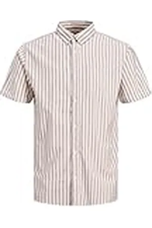 JACK & JONES Bestseller A/S Heren Jcomarina Stripe Shirt Ss hemd, Twilight Mauve/Stripes: Stripes, XL, , XL