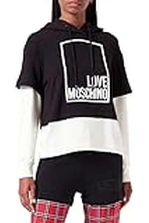Moschino Dames lange mouwen met logo box design. Sweatshirt, , 40