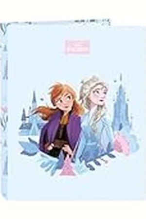 Safta Frozen Ice Magic Ordner met 4 ringen, ideaal voor kinderen van verschillende leeftijden, comfortabel en veelzijdig, kwaliteit en duurzaamheid, 26,5 x 33 cm, , M, Casual