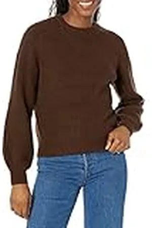 Amazon Dames Crew Neck Rib Trui, , Medium