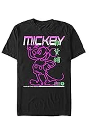 Disney Classic Mickey - Street Glow Unisex Crew neck T-Shirt Black M