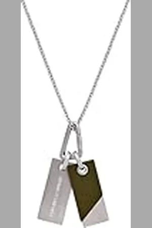 Emporio Armani Heren ketting van roestvrij staal met karabijnsluiting