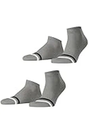 ESPRIT Heren Korte sokken Accent Stripe Multipack M Sn katoen kort gedessineerd 2 paar, , 43-46