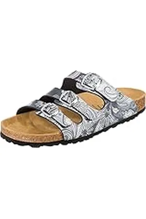 LICO BIOLINE LADY Dames Instapschoenen, Antraciet/antraciet, 42 EU