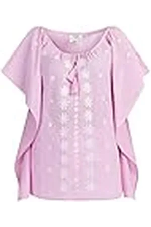 MARC ALARY Dames poncho 15826565-AL01, roze-wit, S, , S